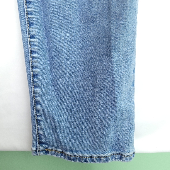 LEVI'S Women's Ribcage Straight Ankle Lightwash Button Fly Jeans Size 25 - Picture 10 of 13